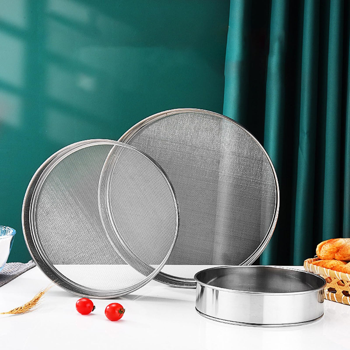 Stackable Hamillar sifters save storage space in the pantry