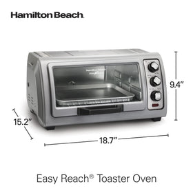 Hamilton Beach 12-inch pizza fits for quick family dinners.