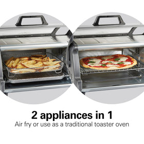 Hamilton Beach 1400 watts power delivers quick preheats and efficient cooking