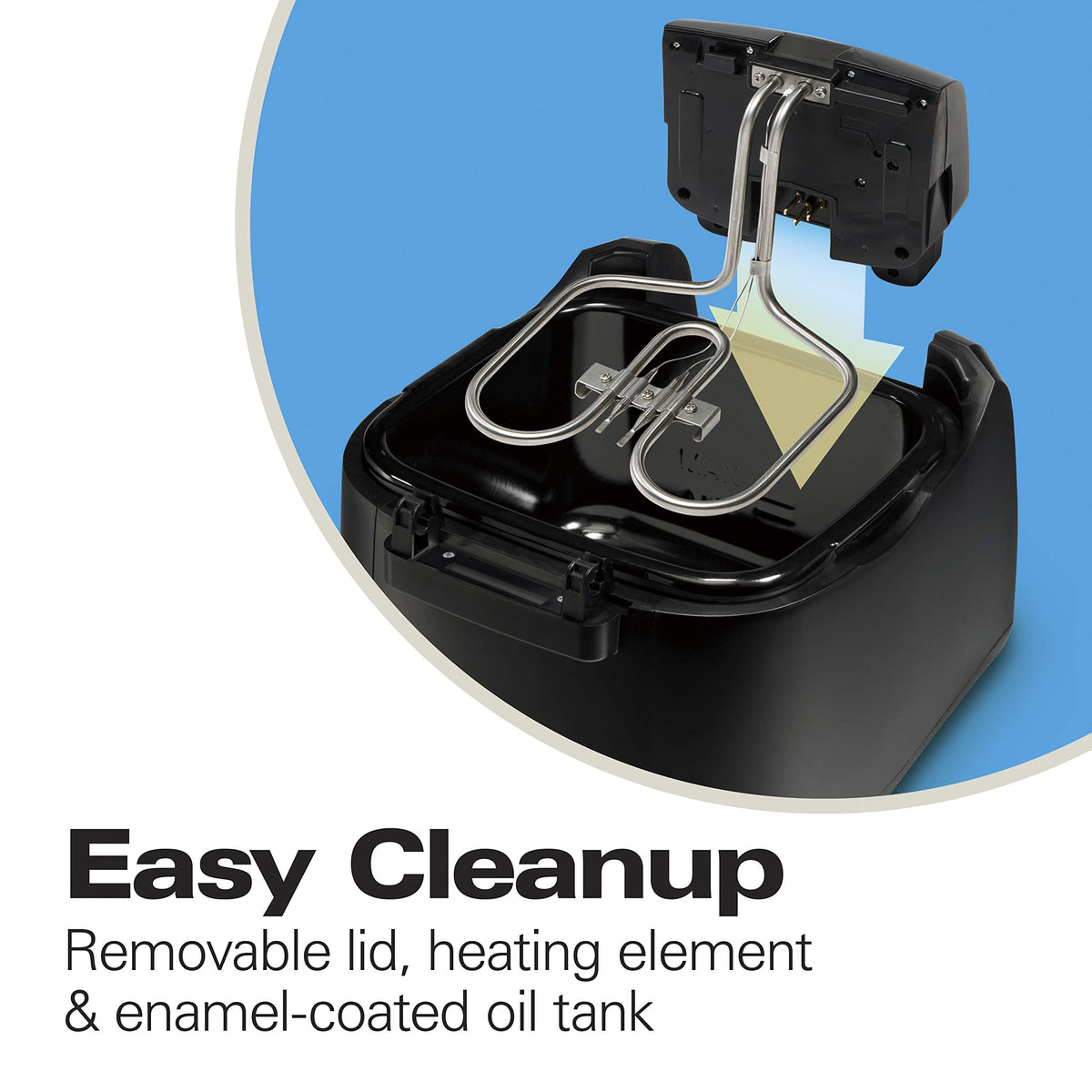 Hamilton Beach 1500-watt fast heat-up reduces waiting time