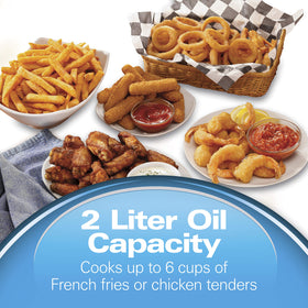 Hamilton Beach 2-liter oil capacity explained for small batches at home