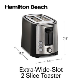 Hamilton Beach 22633 crumb tray for quick cleanup after toasting