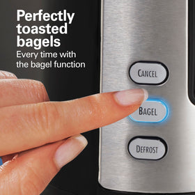 Hamilton Beach 22633 defrost function thaws and toasts frozen items