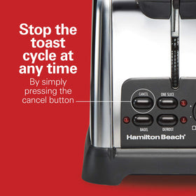 Hamilton Beach 24782 4-slice capacity supports family breakfasts efficiently.