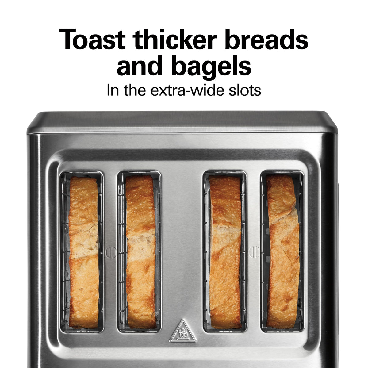 Hamilton Beach 24798 bagel-setting delivers crisp cut side with warm exterior