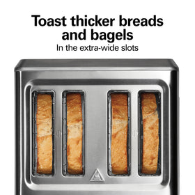 Hamilton Beach 24798 bagel-setting delivers crisp cut side with warm exterior
