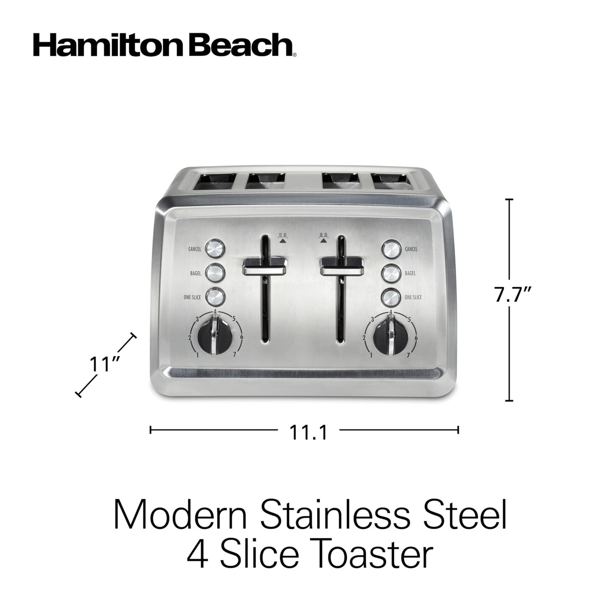 Hamilton Beach 24798 two-toasters-in-one enables independent browning