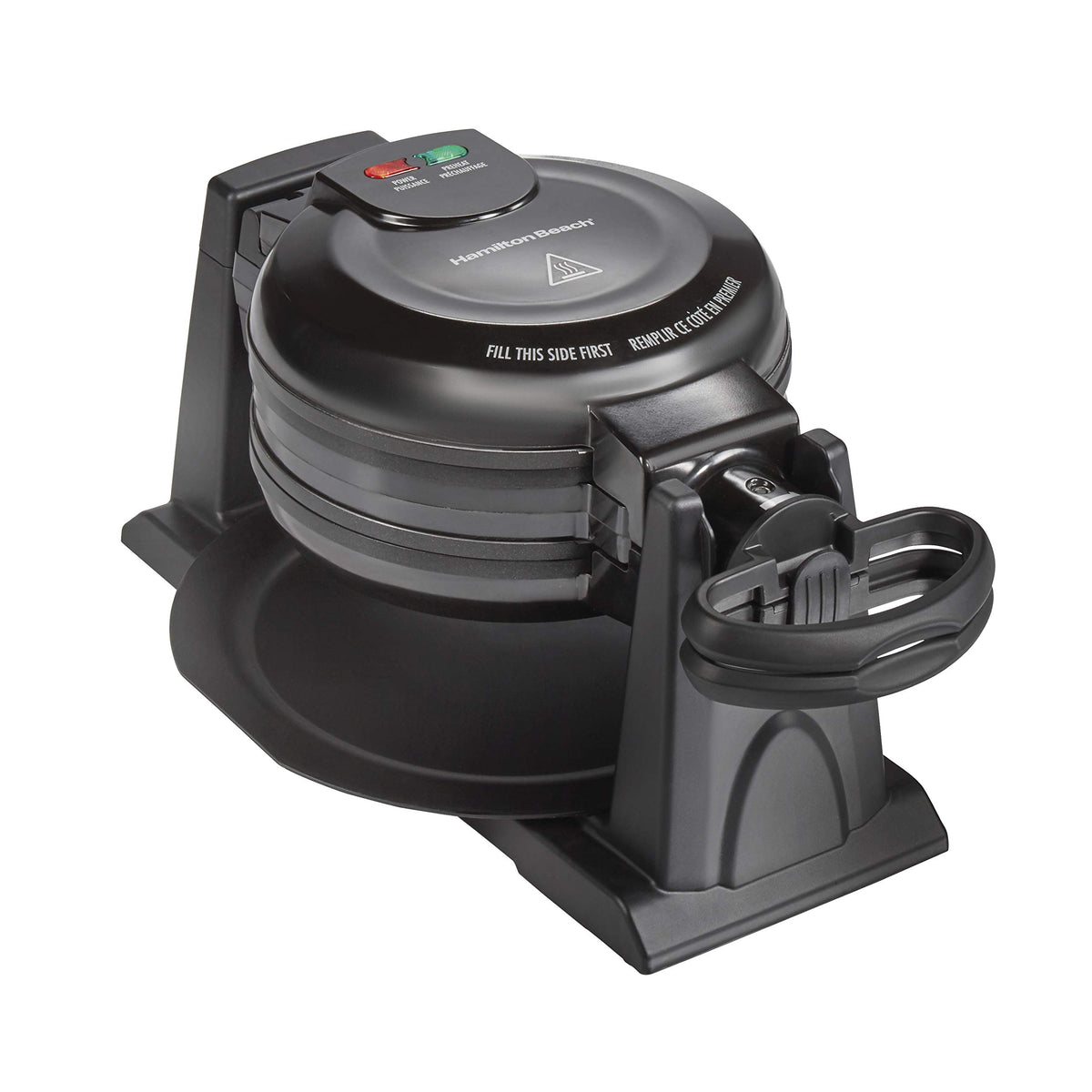 Hamilton Beach 26201 waffle iron with removable plates for easy cleanup after waffles