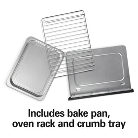 Hamilton Beach 31156-accessories-bake-pan-and-rack supports ready-to-use cooking setups.