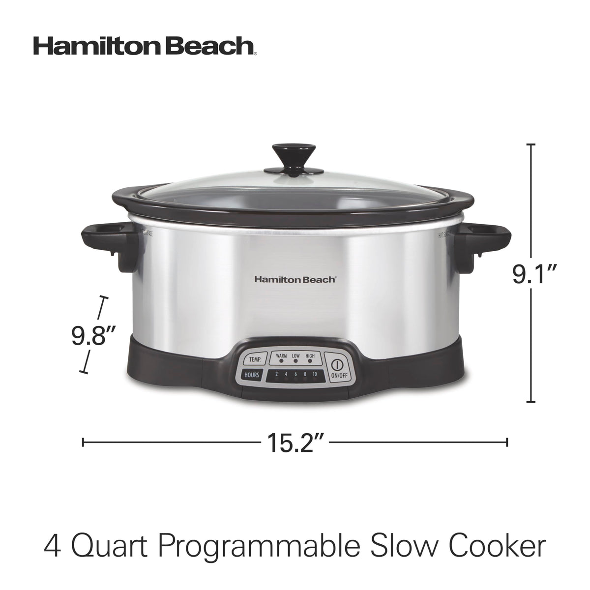 Hamilton Beach 33443 countertop design fits in kitchens for everyday meals