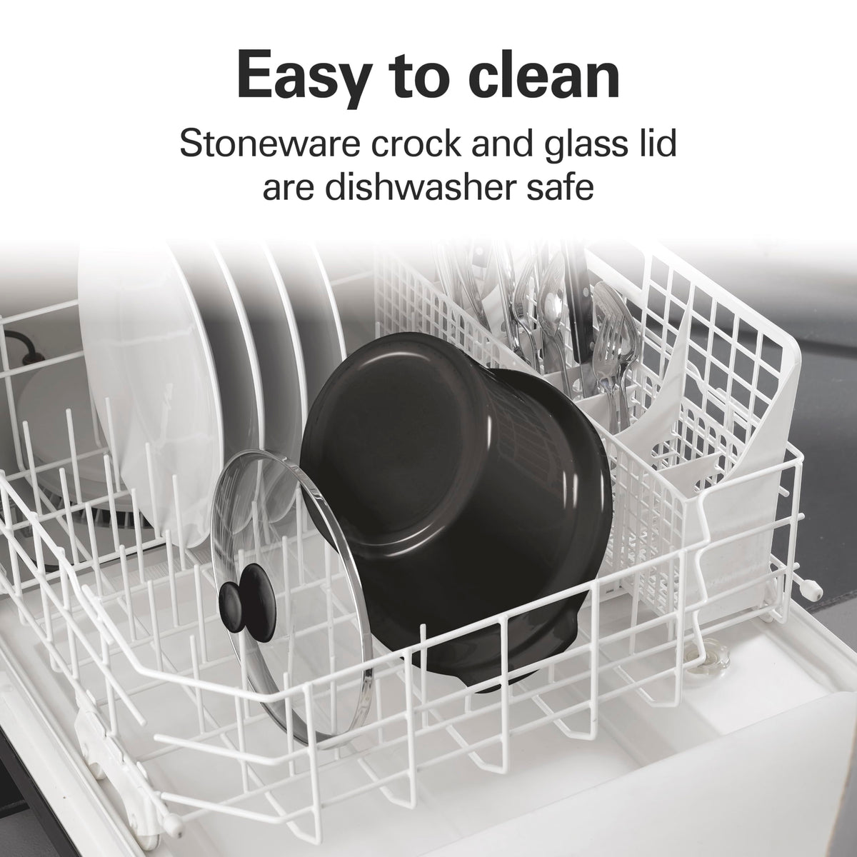 Hamilton Beach 33443 stoneware crock showcases versatile cooking capacity
