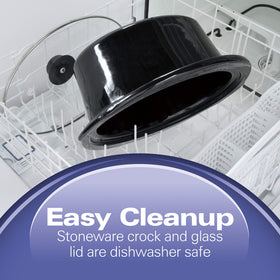 Hamilton Beach 33861 Dishwasher safe crock simplifies cleanup after meals