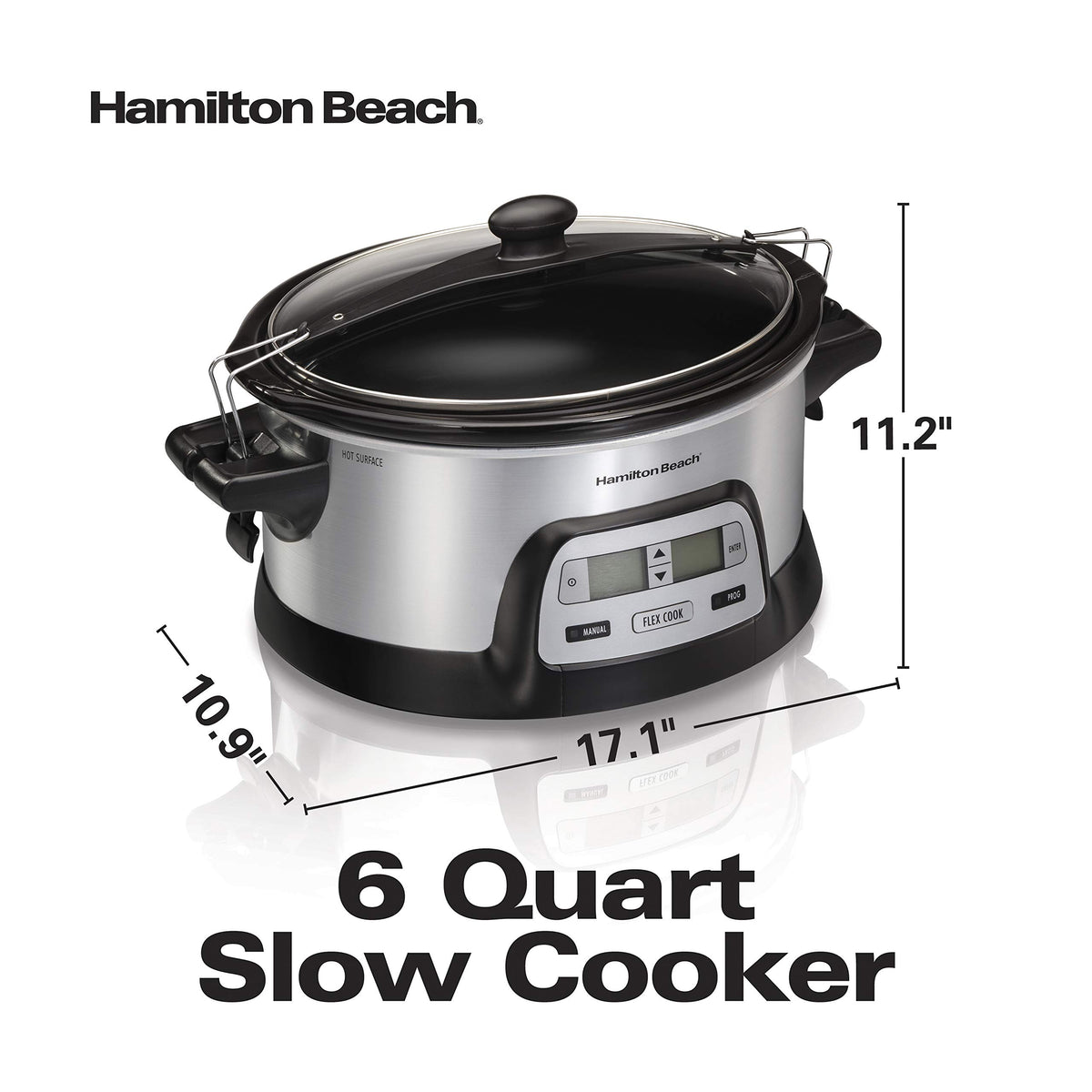 Hamilton Beach 33861 Lid lock enhances secure transport of meals