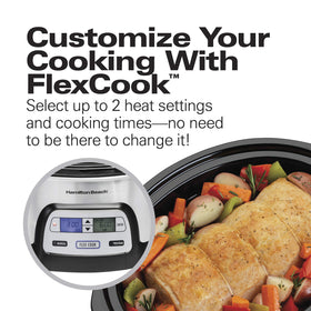 Hamilton Beach 33861 FlexCook programmable sequence demonstrates automatic second heat shift