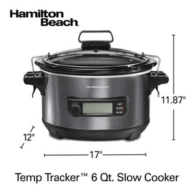 Hamilton Beach 33866 black stainless finish adds modern kitchen appeal.