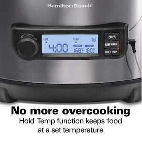 Hamilton Beach 33866 digital countdown timer helps plan meals.