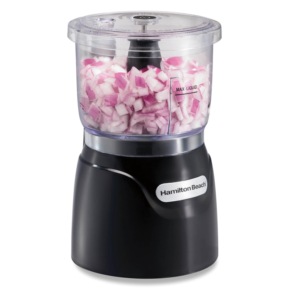 Hamilton Beach 3-Cup Chopper bowl for quick, compact veggie prep.