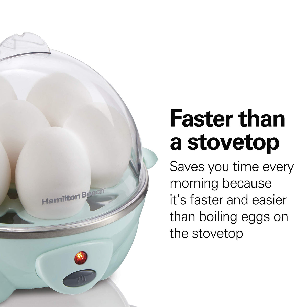 Hamilton Beach 3-in-1 egg cooker steams vegetables for healthy sides
