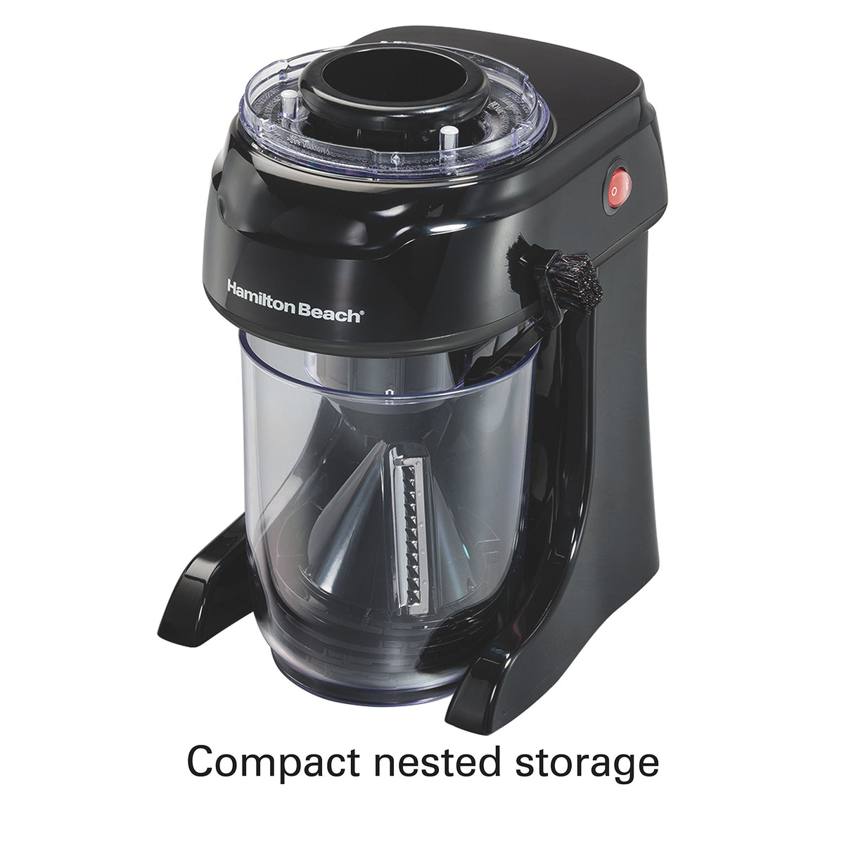 Hamilton Beach 3-in-1 spiralizer compact design for easy storage