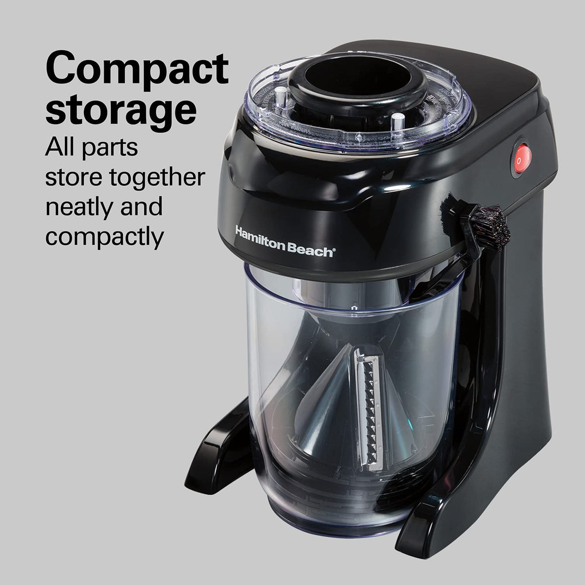 Hamilton Beach 3-in-1 spiralizer metal food grip for secure processing