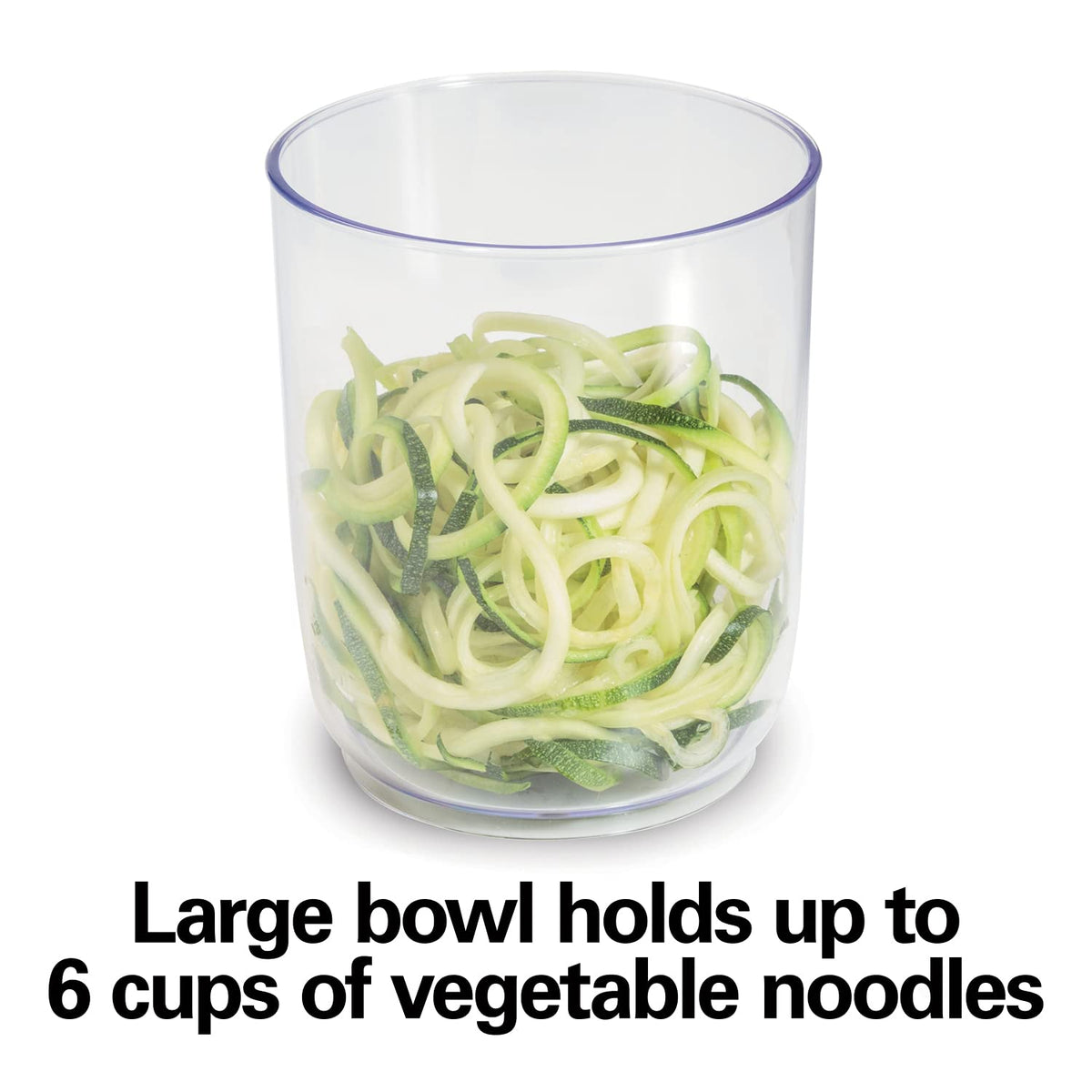 Hamilton Beach 3-in-1 spiralizer ribbon-cutting cone for colorful veggie ribbons