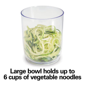 Hamilton Beach 3-in-1 spiralizer ribbon-cutting cone for colorful veggie ribbons