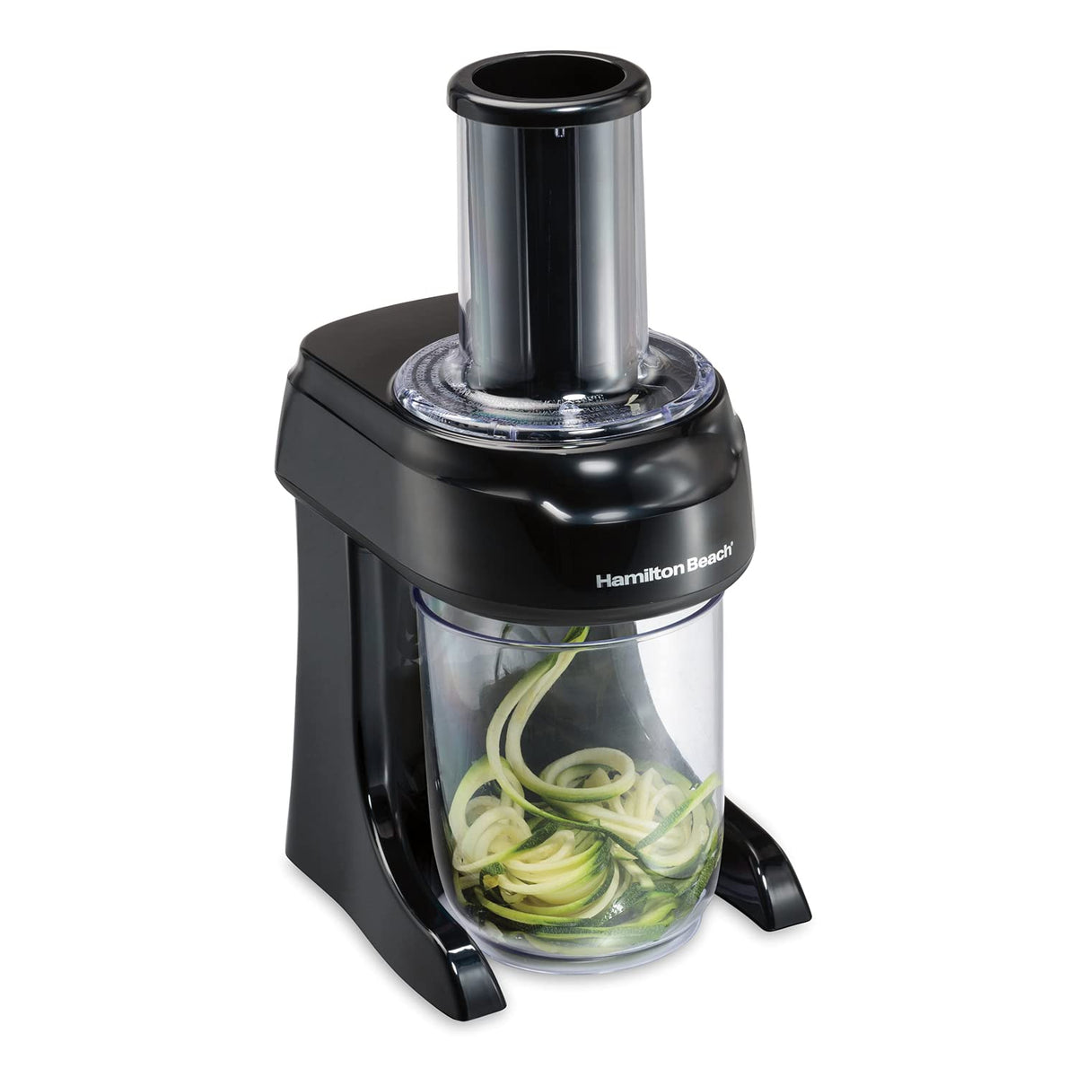 Hamilton Beach 3-in-1 spiralizer spaghetti cone creates noodle-like veggie strands for quick meals