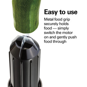 Hamilton Beach 3-in-1 spiralizer large chute handles whole produce