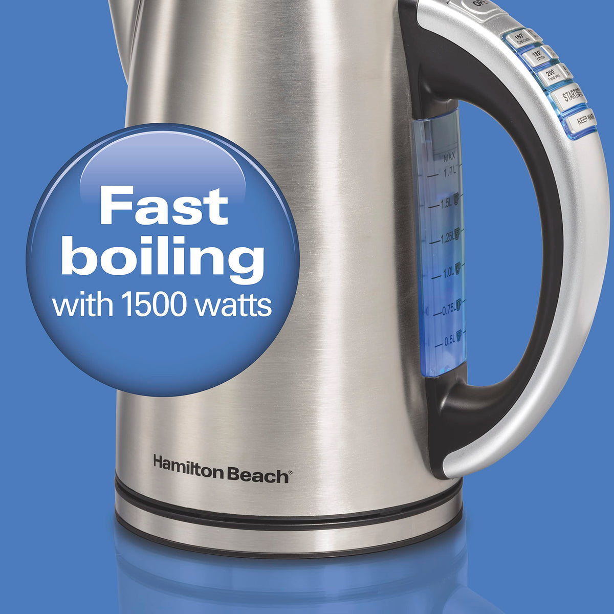 Hamilton Beach 41020R auto shutoff and boil-dry protection prevents scorching