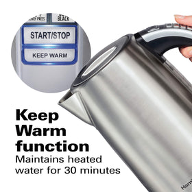 Hamilton Beach 41020R rapid boil at 1500W for quick hot drinks