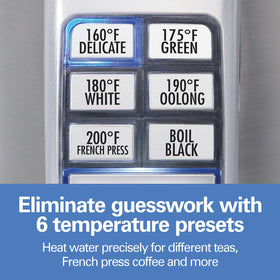 Hamilton Beach 41020R temperature presets for precise tea and coffee brewing