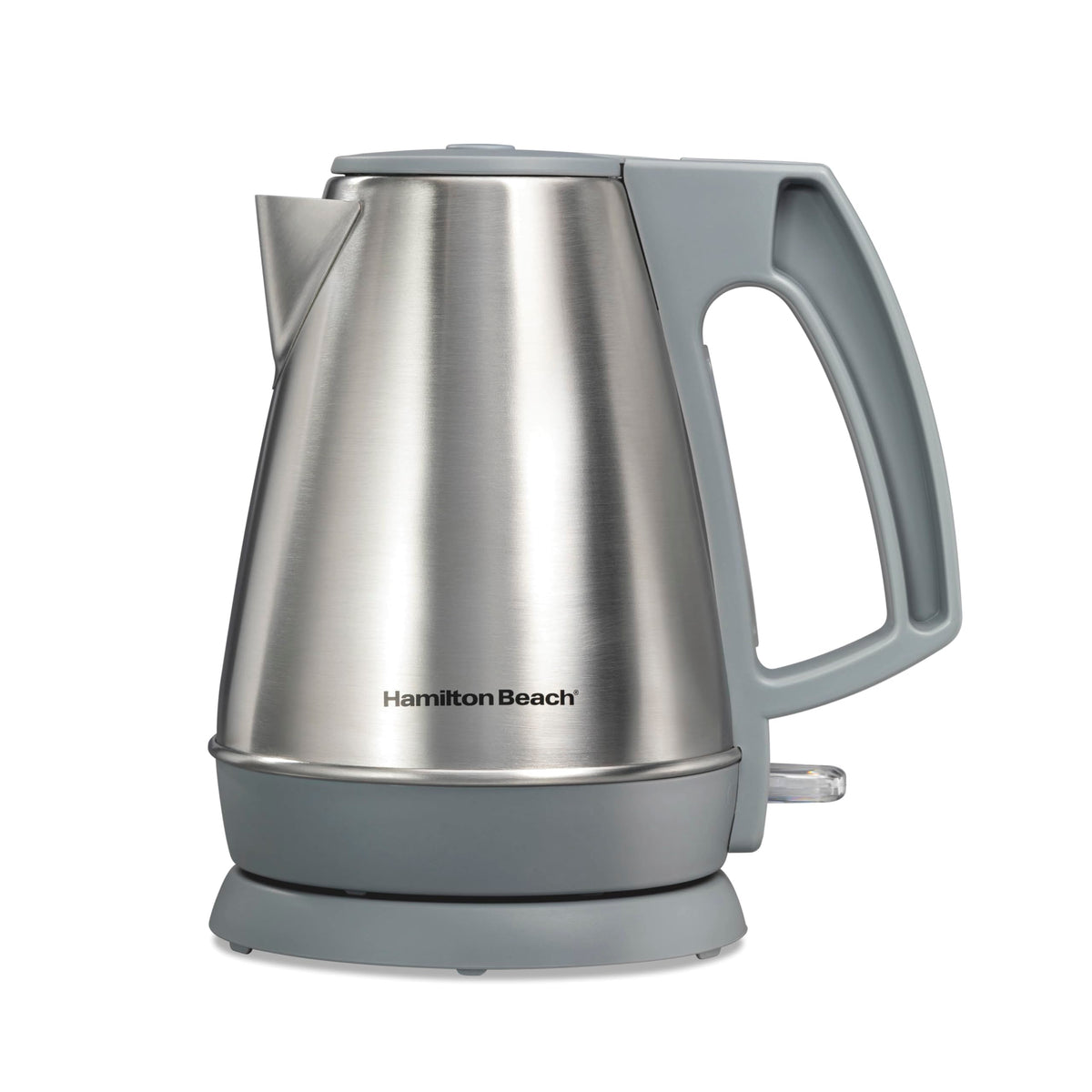 Hamilton Beach 41065 cordless kettle on its base enables easy serving