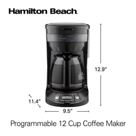 Hamilton Beach 46293J glass carafe with clear pour spout.