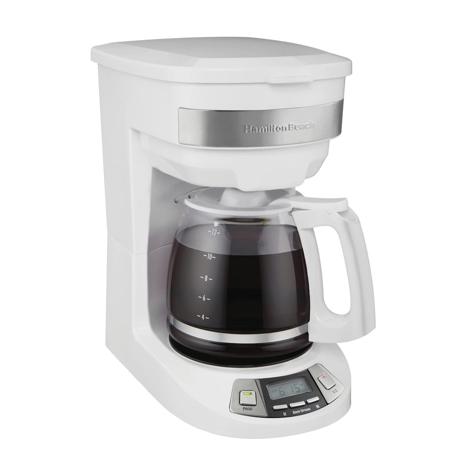 Hamilton Beach 46294J coffee maker front view with easy controls