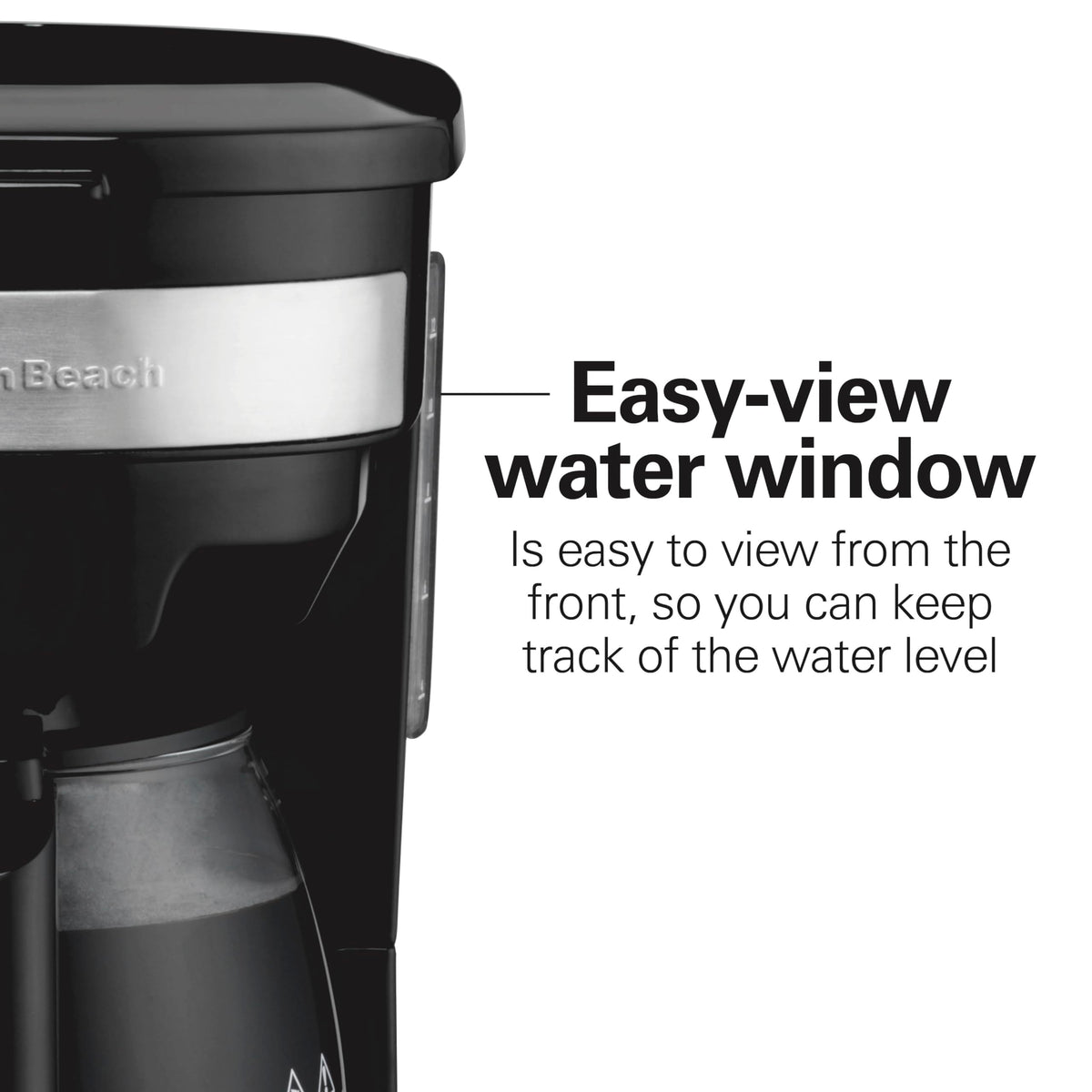 Hamilton Beach 46299J glass carafe used for efficient hot coffee service