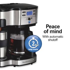 Hamilton Beach 49980RG brew strength setting for bold or regular flavor