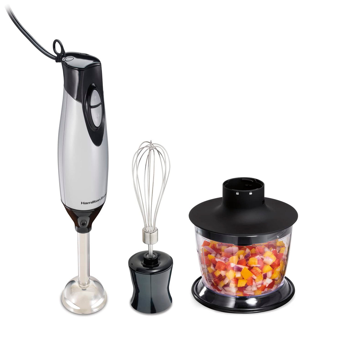Hamilton Beach 4-in-1 immersion blender wand for direct pot blending