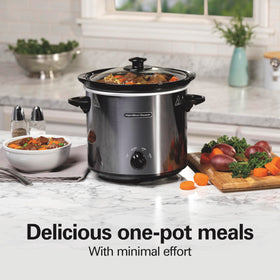 Hamilton Beach removable crock ready for dishwasher cleanup after meals