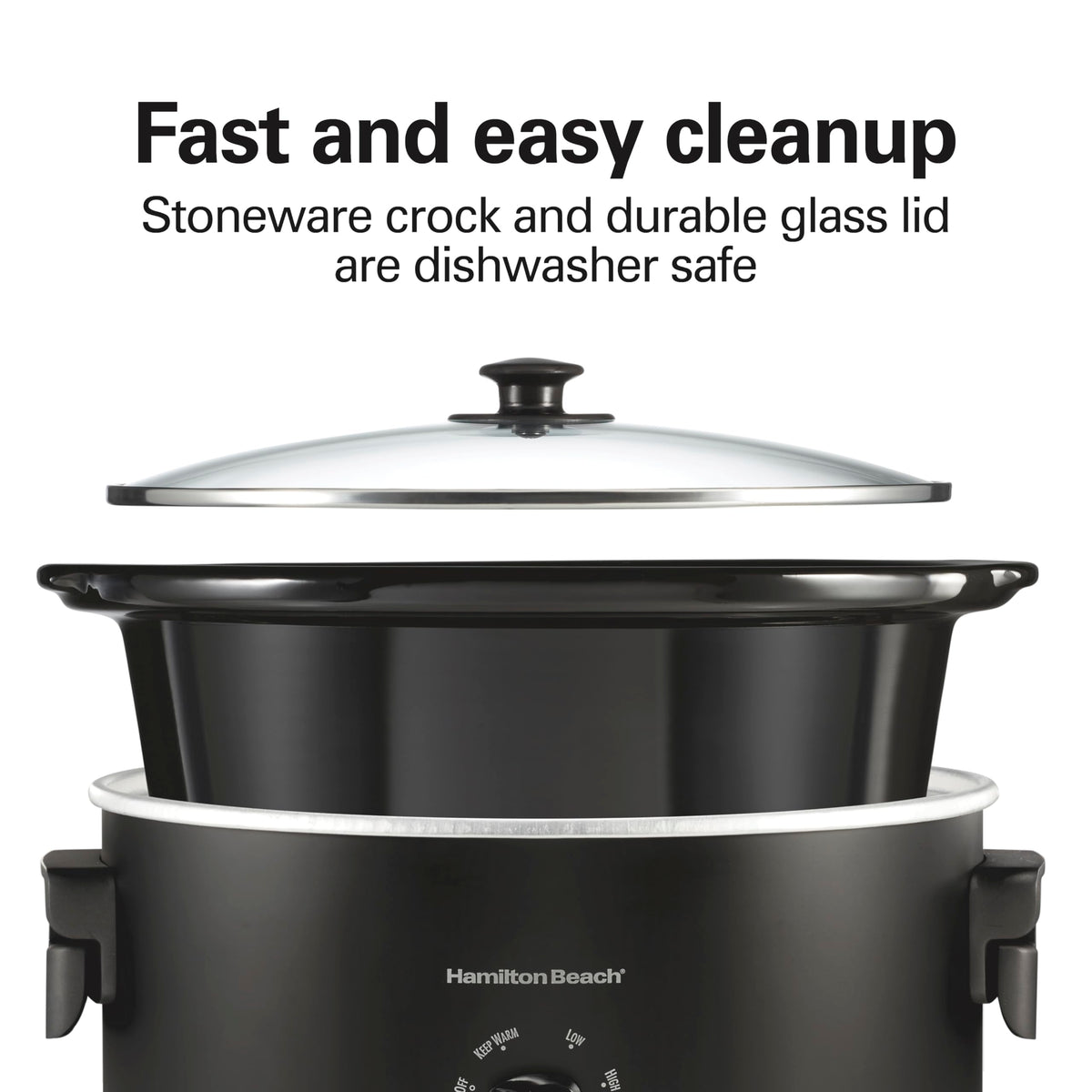 Hamilton Beach 6-quart capacity serves 7+ portions for gatherings