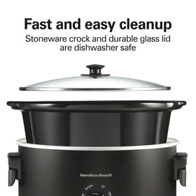 Hamilton Beach 6-quart capacity serves 7+ portions for gatherings