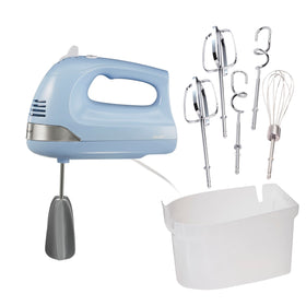Hamilton Beach 6-speed hand mixer ready for versatile baking tasks.