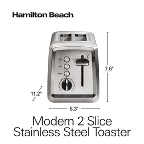 Hamilton Beach 7-shade selector offers customizable browning levels for every preference.