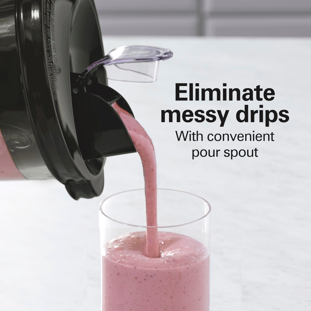 Hamilton Beach blender with 700 watts peak power handles frozen ingredients.