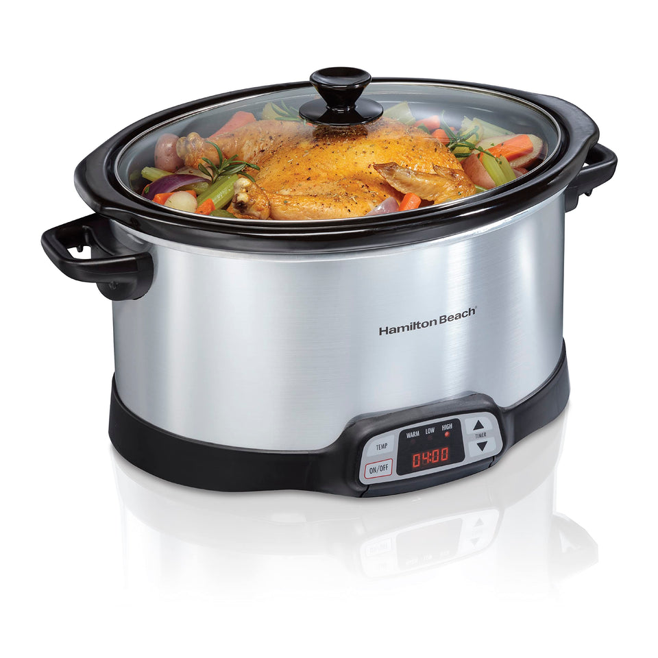 Hamilton Beach 8-quart slow cooker crock for family meals.