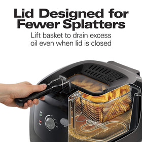 Hamilton Beach adjustable temperature control for frying precision