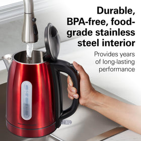 Hamilton Beach auto shutoff and boil-dry protection provide peace of mind.