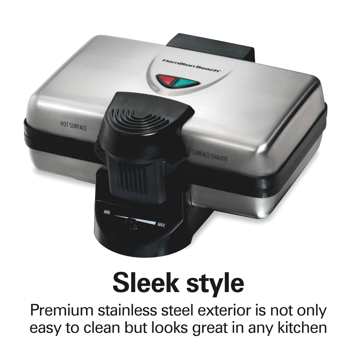 Power and preheat lights guide cooking readiness