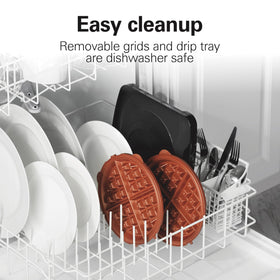 Hamilton Beach Durathon ceramic nonstick grids resist cracking