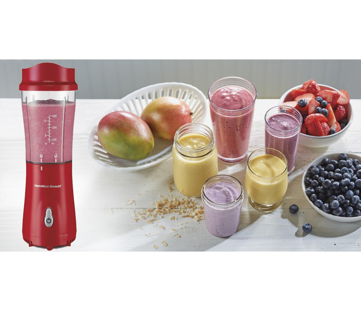 Hamilton Beach blender blades in stainless steel for smooth textures.