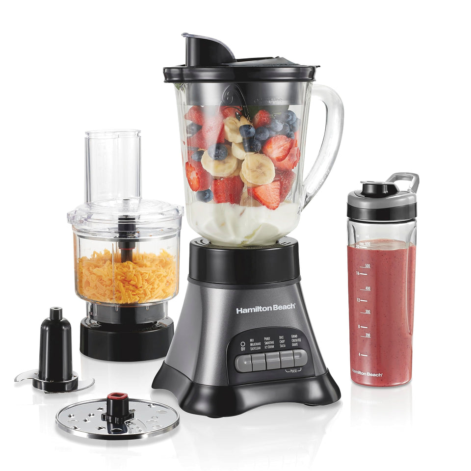Hamilton Beach blender 40 oz glass jar for smooth, consistent blends.